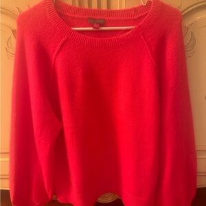 Vince Camuto Bright Pink Crew Neck Sweater Soft and Cozy